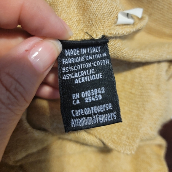 Vintage Mens Mark‎ Shale Short Sleeve Collared Made in Italy Sweater L - Picture 5 of 6